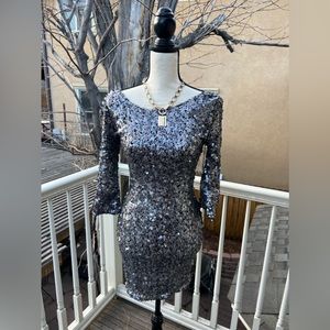 Alberto Makali sequin mini dress, size XS